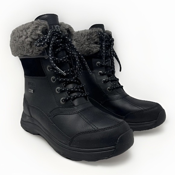 UGG Shoes - UGG Adirondack III Women's Black Waterproof Winter Snow Boots Size 7.5 Shearling